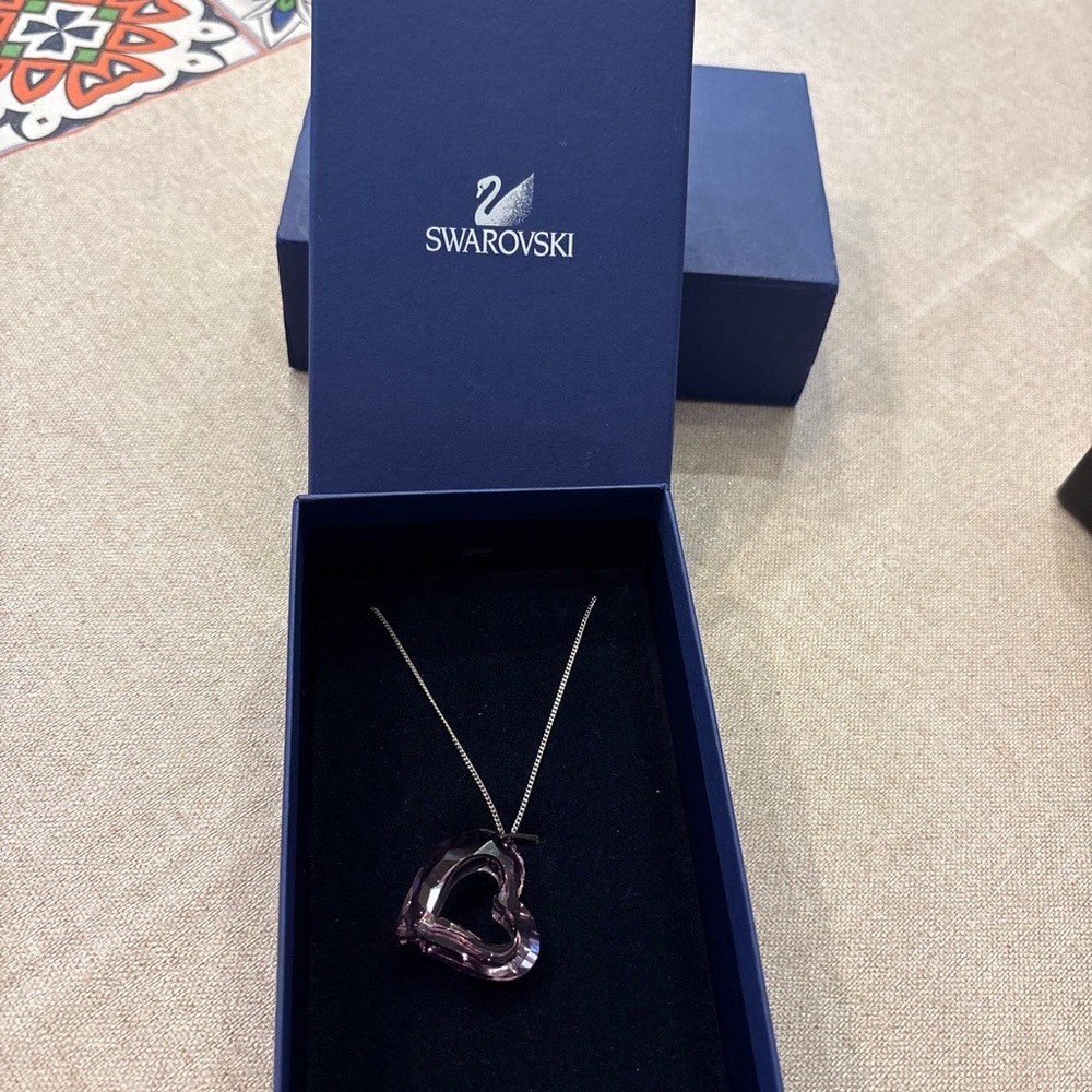 Swarovski Amethyst Heart Pendant Necklace